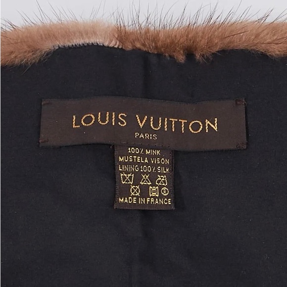 Louis Vuitton Monogram Brown Mink Stole Scarf - Picture 3 of 6